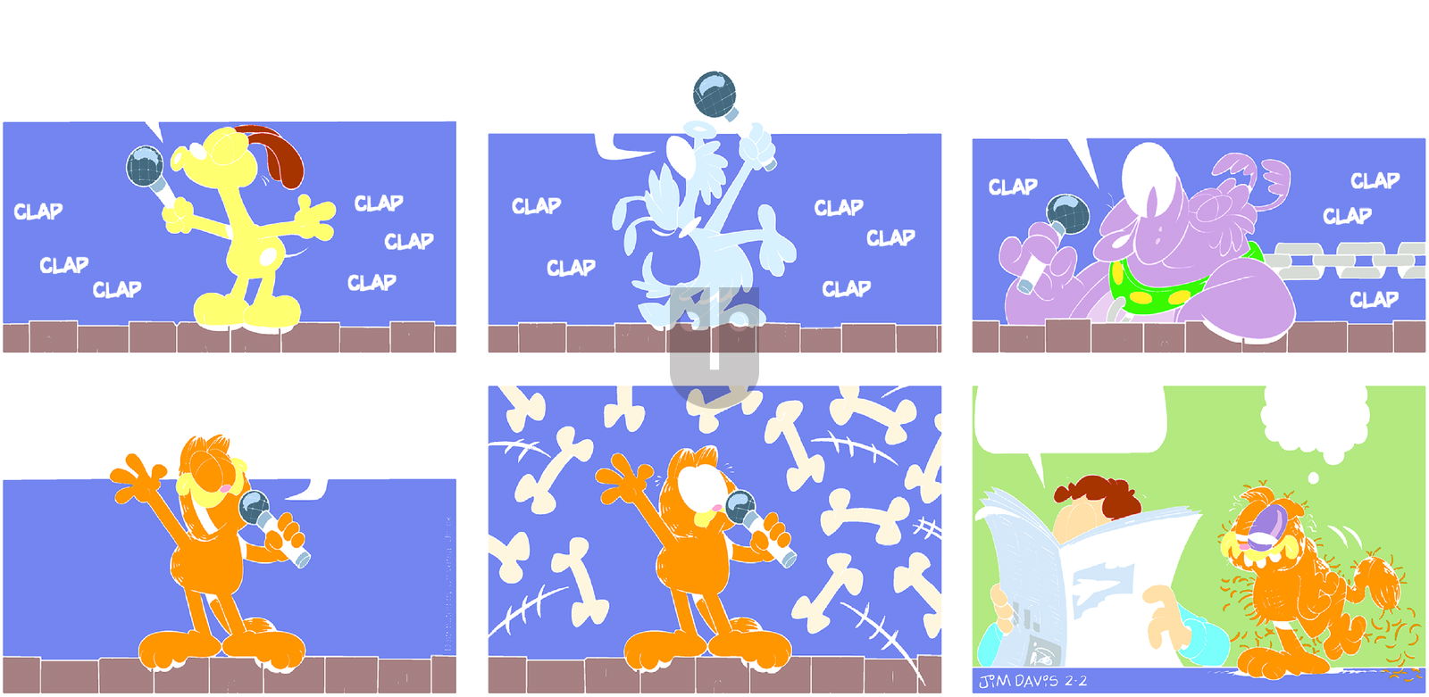 Garfield on Sunday February 2, 2014 Comic Strip