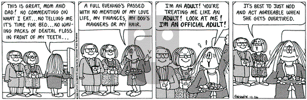 Cathy Classics on Tuesday December 26, 1995 Comic Strip
