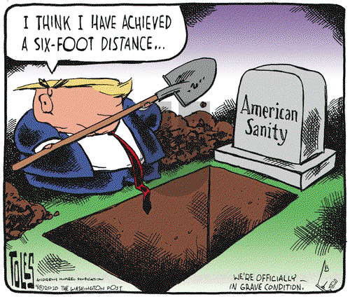 Tom Toles on Tuesday April 28, 2020 Comic Strip