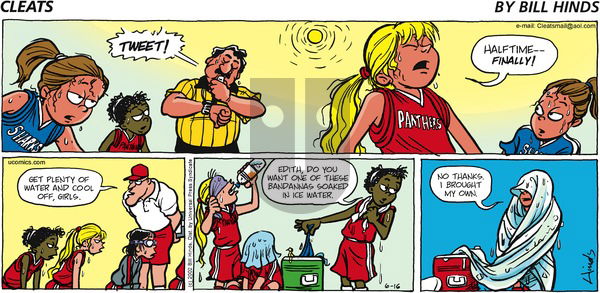 Cleats on Sunday June 16, 2002 Comic Strip