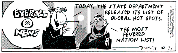 Frank and Ernest on Saturday October 31, 1998 Comic Strip