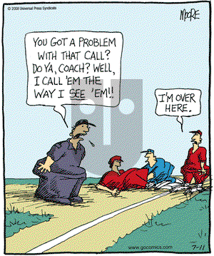 In the Bleachers on Friday July 11, 2008 Comic Strip