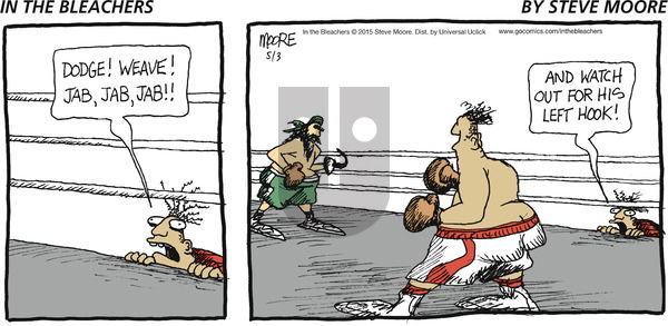 In the Bleachers on Sunday May 3, 2015 Comic Strip