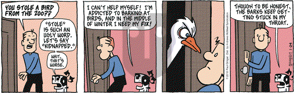 Pooch Cafe on Wednesday January 24, 2018 Comic Strip