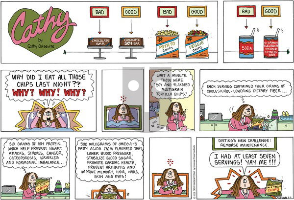Cathy Classics on Sunday March 9, 2008 Comic Strip