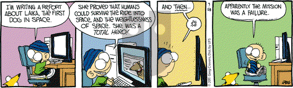 The Buckets on Monday March 28, 2011 Comic Strip