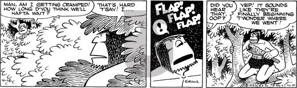 Alley Oop on Friday April 16, 1976 Comic Strip