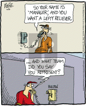 In the Bleachers on Thursday June 28, 2012 Comic Strip