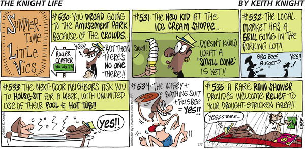 The Knight Life on Sunday July 7, 2013 Comic Strip