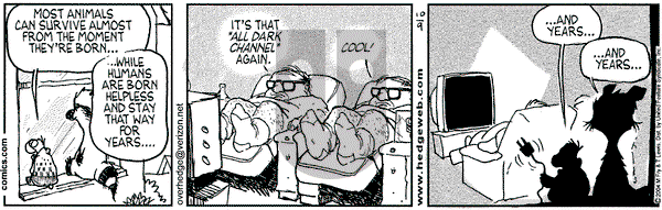 Over the Hedge on Sunday October 31, 2004 Comic Strip