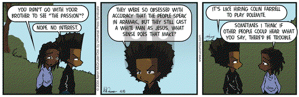 The Boondocks on Tuesday April 6, 2004 Comic Strip