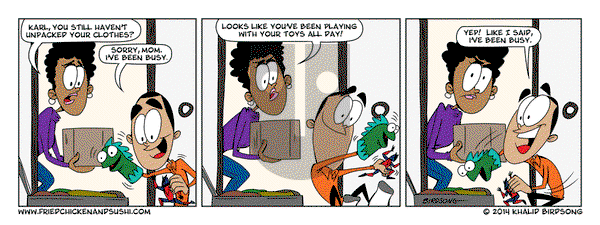 Little Fried Chicken and Sushi - Wednesday May 28, 2014 Comic Strip