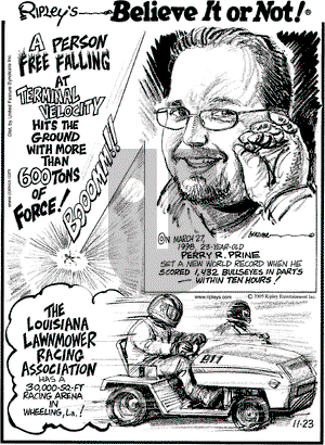 Ripley's Believe It or Not on Wednesday November 29, 2006 Comic Strip