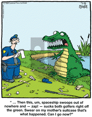 In the Bleachers on Thursday July 15, 1999 Comic Strip
