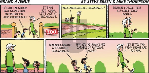 Grand Avenue on Sunday August 11, 2013 Comic Strip