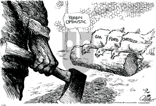 Pat Oliphant on Tuesday November 25, 2008 Comic Strip