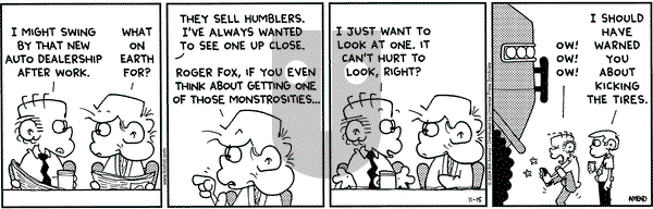 FoxTrot on Monday November 15, 2004 Comic Strip
