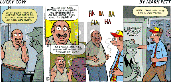 Lucky Cow on Sunday August 31, 2003 Comic Strip