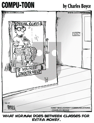 Compu-toon on Wednesday October 17, 2007 Comic Strip