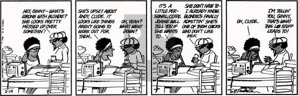 Doonesbury on Saturday February 14, 1976 Comic Strip