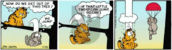 Garfield on Saturday July 23, 1983 Comic Strip