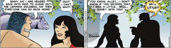 Alley Oop on Saturday January 30, 2016 Comic Strip
