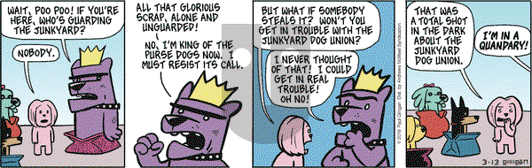 Pooch Cafe on Wednesday March 13, 2019 Comic Strip