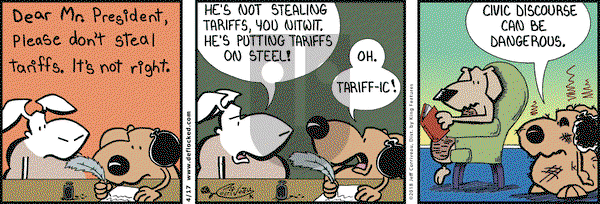 DeFlocked on Tuesday April 17, 2018 Comic Strip