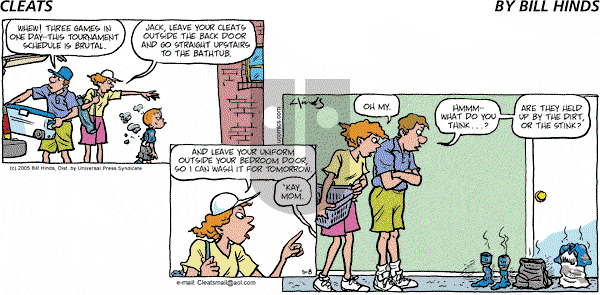 Cleats - Sunday May 8, 2005 Comic Strip