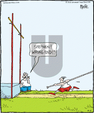 In the Bleachers on Tuesday February 11, 2003 Comic Strip