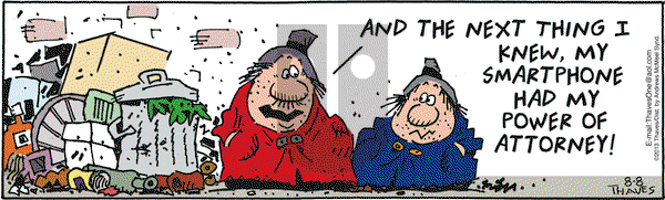 Frank and Ernest on Wednesday August 8, 2018 Comic Strip