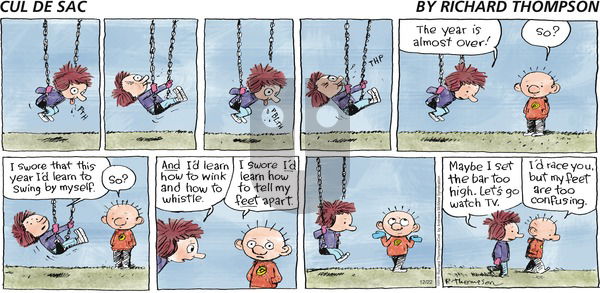 Cul de Sac on Sunday December 22, 2019 Comic Strip