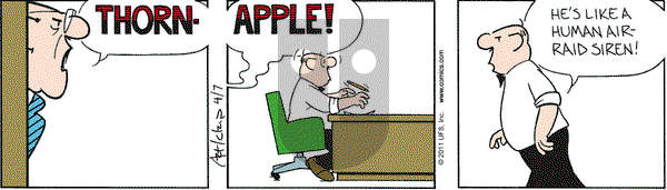 The Born Loser on Thursday April 7, 2011 Comic Strip