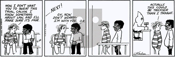 Doonesbury - Saturday March 20, 1971 Comic Strip