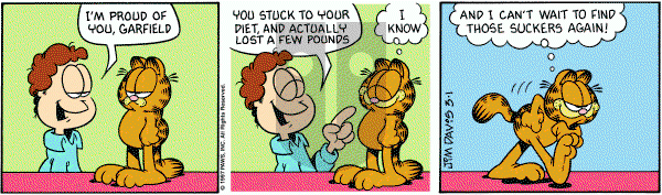 Garfield on Saturday March 1, 1997 Comic Strip
