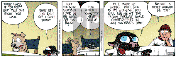 Get Fuzzy on Saturday August 6, 2005 Comic Strip