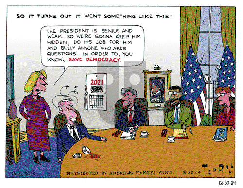 Ted Rall on Monday December 30, 2024 Comic Strip