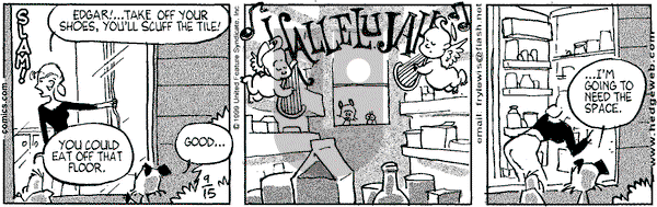 Over the Hedge on Wednesday September 15, 1999 Comic Strip