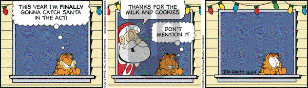 Garfield on Monday December 24, 2018 Comic Strip