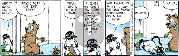 Get Fuzzy on Thursday April 11, 2013 Comic Strip