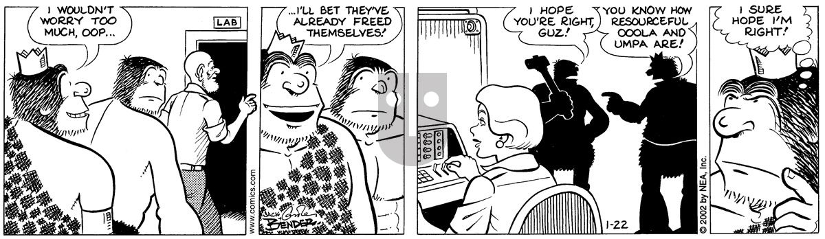 Alley Oop - Tuesday January 22, 2002 Comic Strip