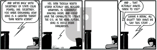 The Boondocks on Thursday January 9, 2003 Comic Strip