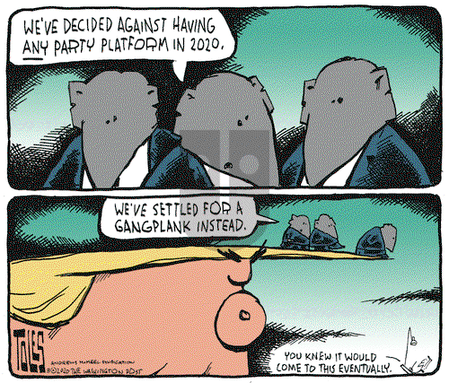 Tom Toles on Tuesday August 25, 2020 Comic Strip