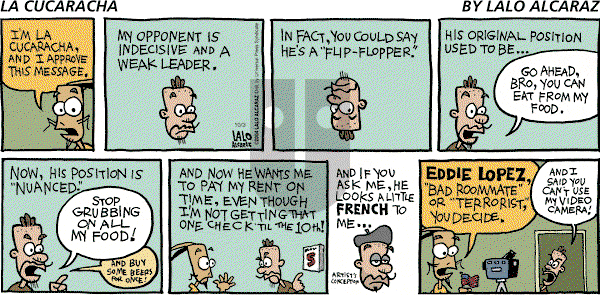 La Cucaracha on Sunday October 3, 2004 Comic Strip