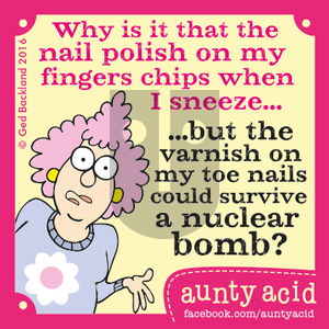 Aunty Acid on Monday April 4, 2016 Comic Strip