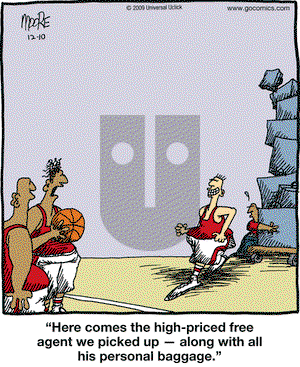 In the Bleachers on Thursday December 10, 2009 Comic Strip
