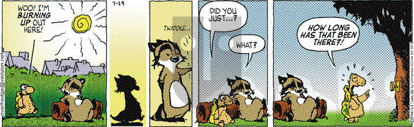 Over the Hedge on Tuesday July 29, 2014 Comic Strip