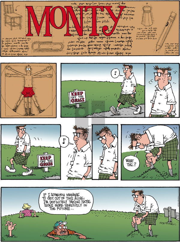 Monty on Sunday May 27, 2018 Comic Strip