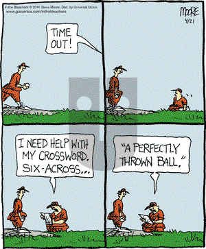 In the Bleachers on Monday April 21, 2014 Comic Strip