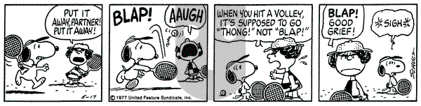 Peanuts on Tuesday May 17, 1977 Comic Strip